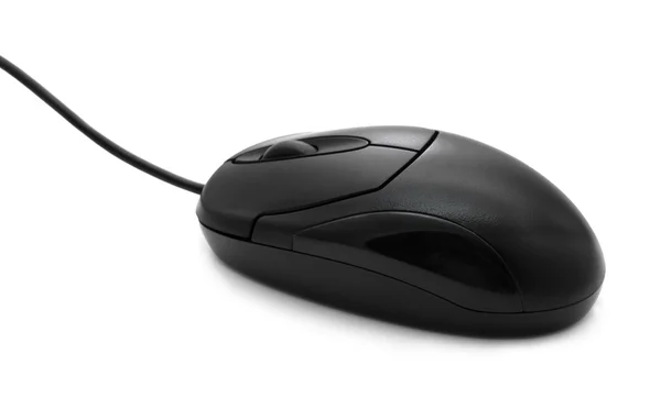 stock image Black computer mouse