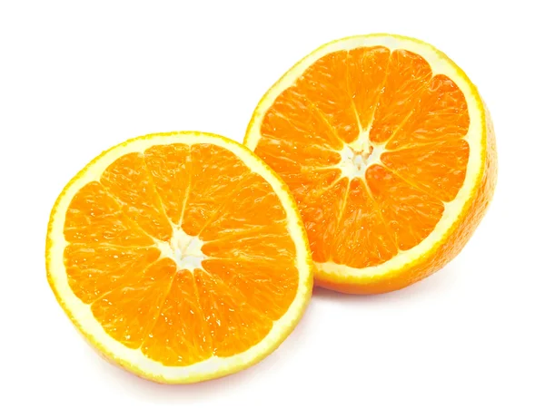Orange isolerad på en vit — Stockfoto