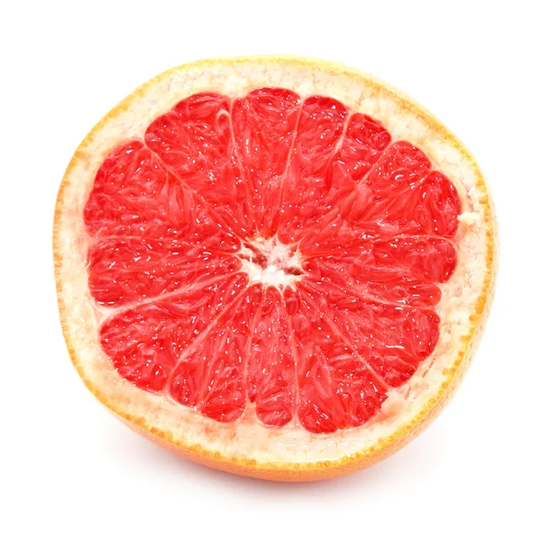 Hälften av färsk rosa grapefrukt — Stockfoto