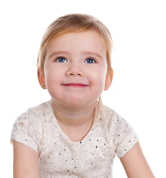 Портрет счастливой маленькой девочки — стоковое фото
