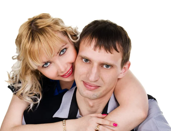 Portrait of a happy young couple — Stock Photo, Image