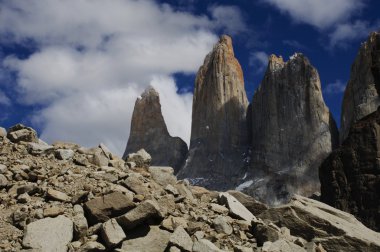 Torres del paine kuleleri gündoğumu, torres del paine Millî Parkı, patagon