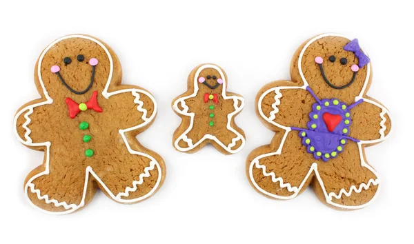 Gingerbread Cookie Família — Fotografia de Stock