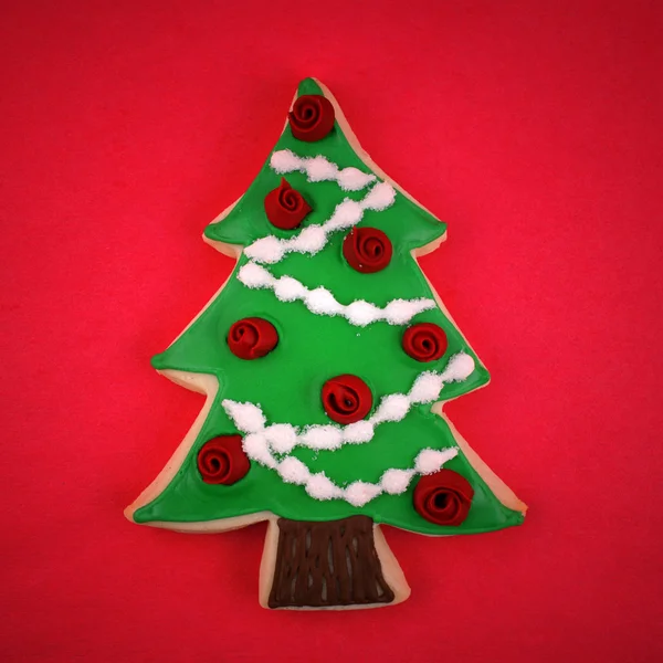 Christmas Tree Cookie — Stock Photo, Image