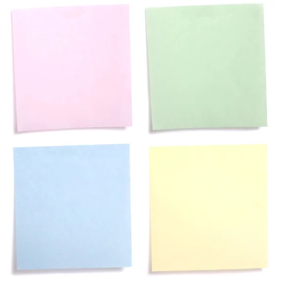 Nota de papel colorida — Fotografia de Stock