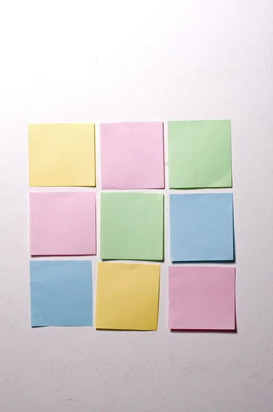 Kolor notatki puste — Zdjęcie stockowe