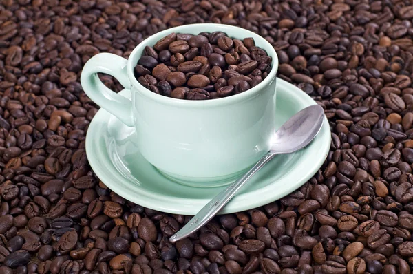 Een kopje koffie bean — Stockfoto