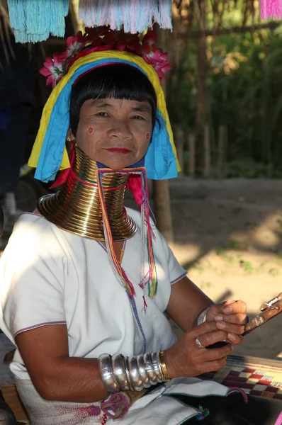 stock image A woman with a long neck