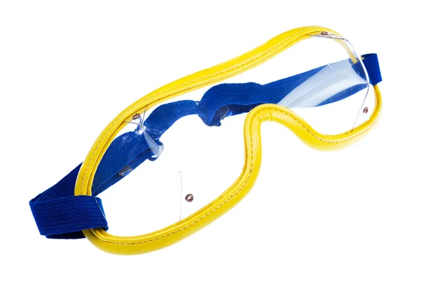 Óculos de Skydiving no fundo branco — Fotografia de Stock