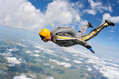 Skydiving photo. clipart