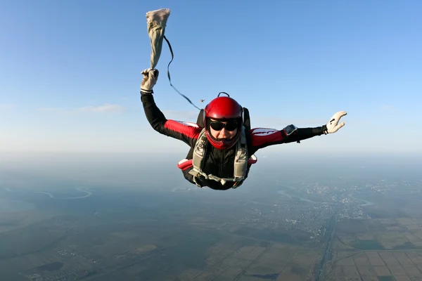 Fallschirmsprung-Foto. — Stockfoto