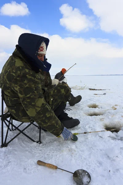 Pesca en hielo —  Fotos de Stock