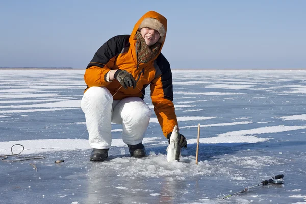 Ledový rybolov — Stock fotografie