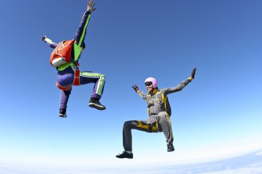 Skydiving photo clipart