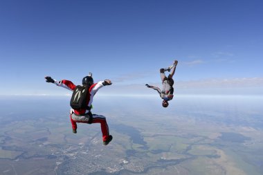 Skydiving photo clipart