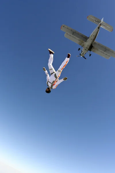 Fallschirmsprung-Foto — Stockfoto