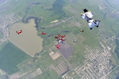 skydiving fotoğraf