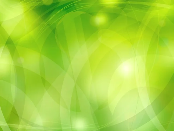 绿色光抽象背景 — 图库照片