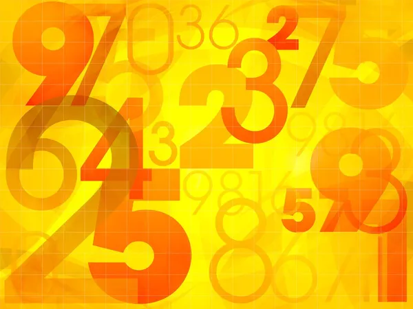Abstract colorful background with numbers — Stock Photo, Image