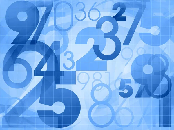 Números aleatórios moderno fundo azul — Fotografia de Stock