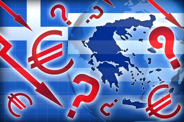 ギリシャの危機政治質問 — ストック写真