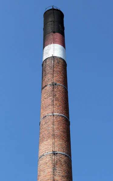 stock image Old brewery factory chimney