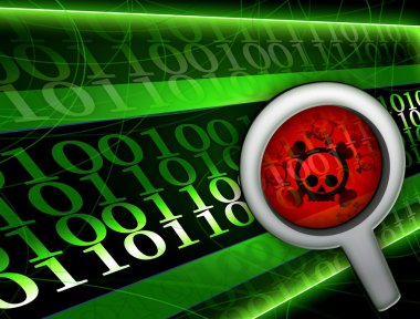 Pirate virus hacker background clipart