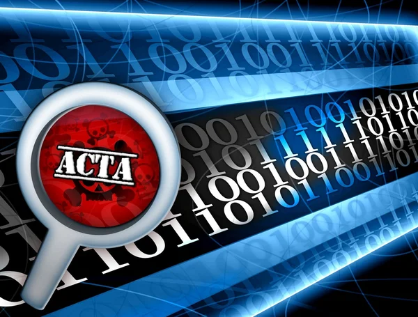 Acta zu stoppen — Stockfoto