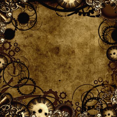 Steampunk background texture clipart