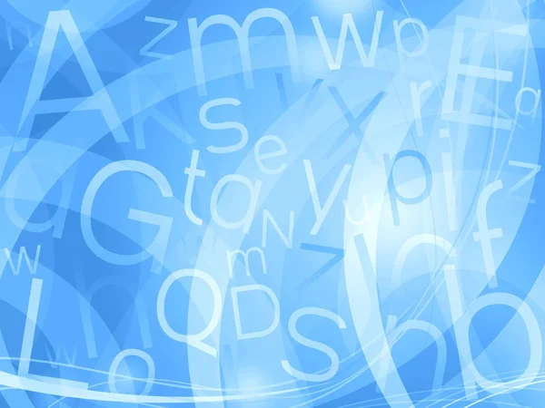 Blue letters background — Stock Photo, Image