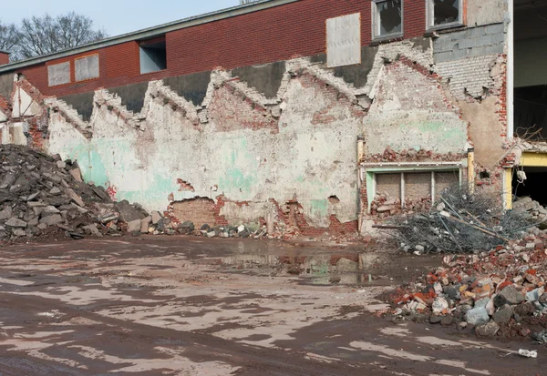 旧工厂被毁 — 图库照片