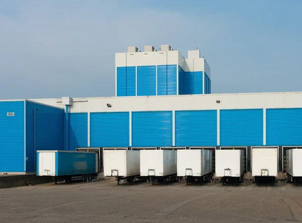 Blue warehouse — Stock Photo, Image