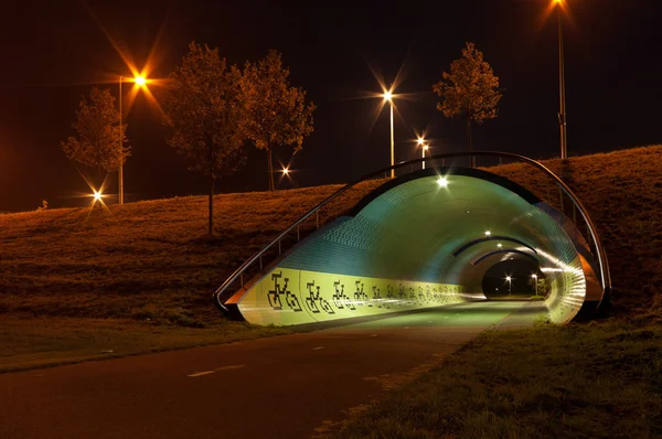 Tunnel for bicycles — Stock Photo, Image