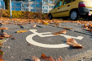 Disabled parking sign clipart