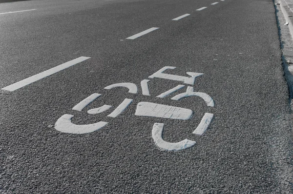 Велосипедный знак — стоковое фото