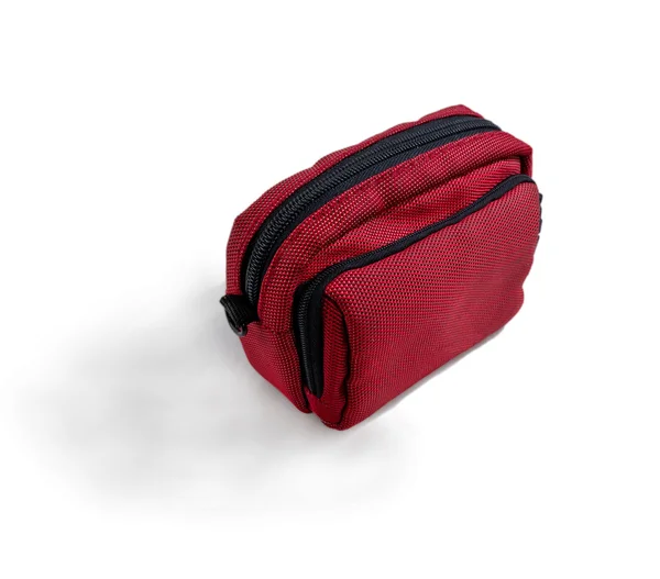 Bright red bag for the camera. isolated — Stock Photo, Image