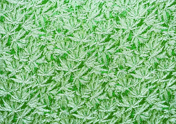 Белые полосы и хаотические пятна на ярко-зеленом фоне — стоковое фото