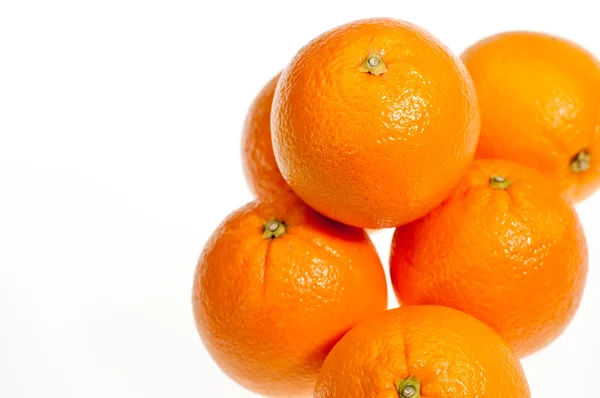 Šest oranžová zblízka — Stock fotografie