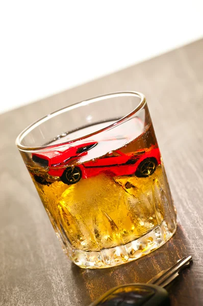 Nicht trinken und Auto fahren lizenzfreie Stockbilder