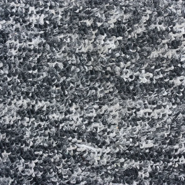 Fondo de textura de alfombra blanco y negro — Foto de Stock