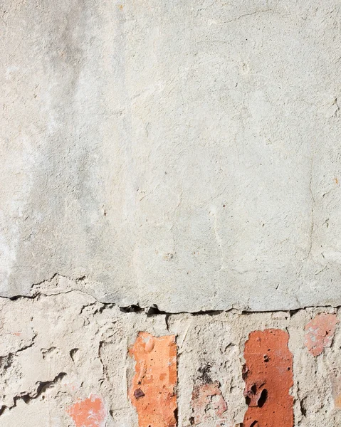 Plaster brick wall, white grunge background — Stock Photo, Image