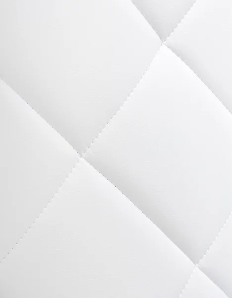 Textura de couro branco, sofá fundo branco — Fotografia de Stock