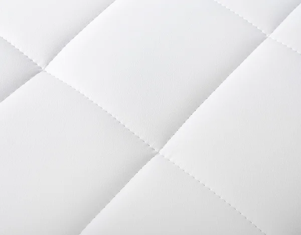 Textura de couro branco, fundo sofá branco — Fotografia de Stock
