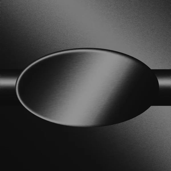 Negro arenado textura de metal ovalado, fondo para el diseño web o publicidad — Foto de Stock