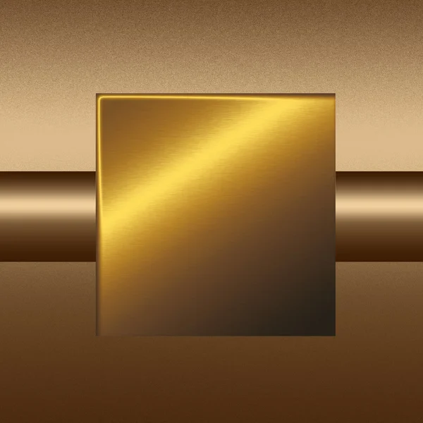 Arany homokfúvott szögletes fém szerkezetű fedélzeten, háttér a web design, vagy a — Stock Fotó