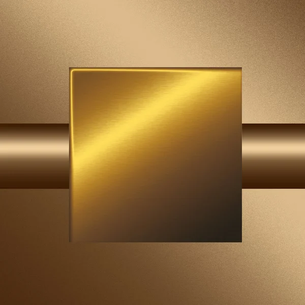 Золота піскоструминна квадратна металева текстурована дошка, фон для веб-дизайну або — стокове фото