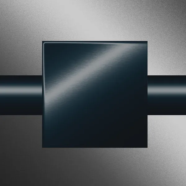 Marineblaue und schwarze quadratische Metallplatte, Hintergrund für Webdesign — Stockfoto
