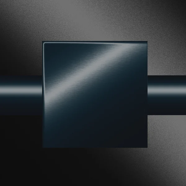 Sötétkék és fekete négyzet alakú fém szerkezetű fedélzeten, háttér a web design — Stock Fotó