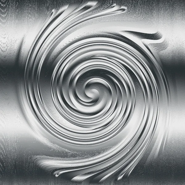 抽象螺旋金属救济，银色金属螺旋设计 — 图库照片