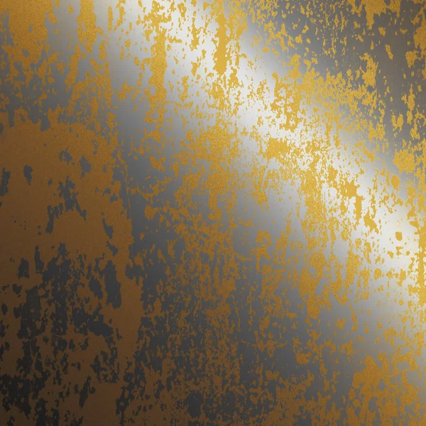 Vieille surface métallique argentée et dorée comme fond pour insérer du texte ou un dessin — Photo